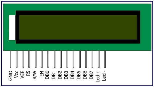 LCD Display (16 x 2) with header Specification